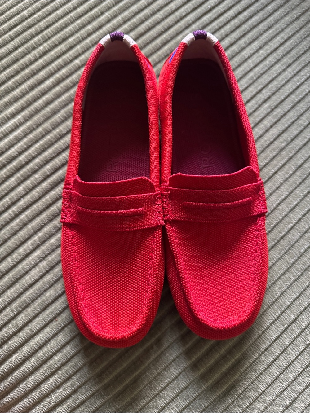 Rothy’s Women’s Slip-On Driver Loafers in Vibrant Red- 6.5